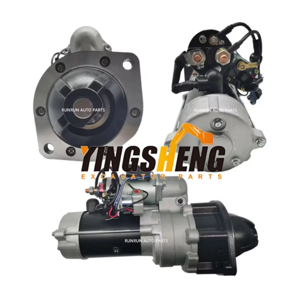 

Starting motor 600-813-1750 24V 2-hole 5.5kw 11T, for PC100-2/3/5/6, PC120-3/5/6E, PC150-3, PC200-5/6, PC230-6