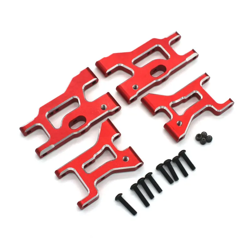 Accesorio de metal HNR H9804 Fox-hound RC 1/10 coche de control remoto piezas de brazo de control inferior delantero y trasero 4 piezas