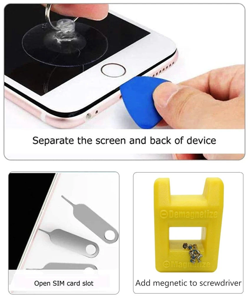 Imagem -06 - Tri-ponto Y000 Tri-wing Chave de Fenda Ferramenta Kit Compatível com Apple Assista Reparação Ferramenta de Abertura 0.6 mm y Forma