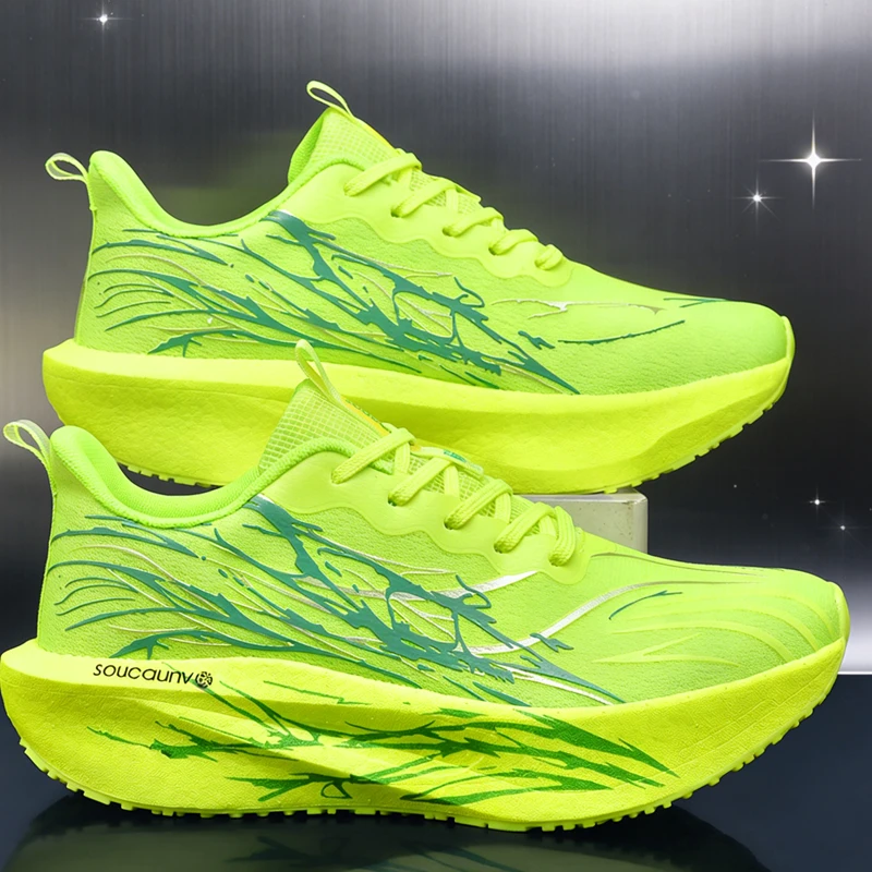 Running Shoes Men Marathon Carbon Board Speciality Sports Breathable Lightweight