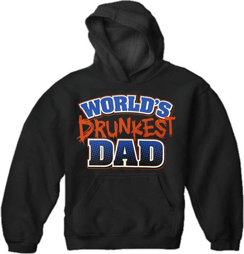 

World's Drunkest Dad Adult Mens Hoodie