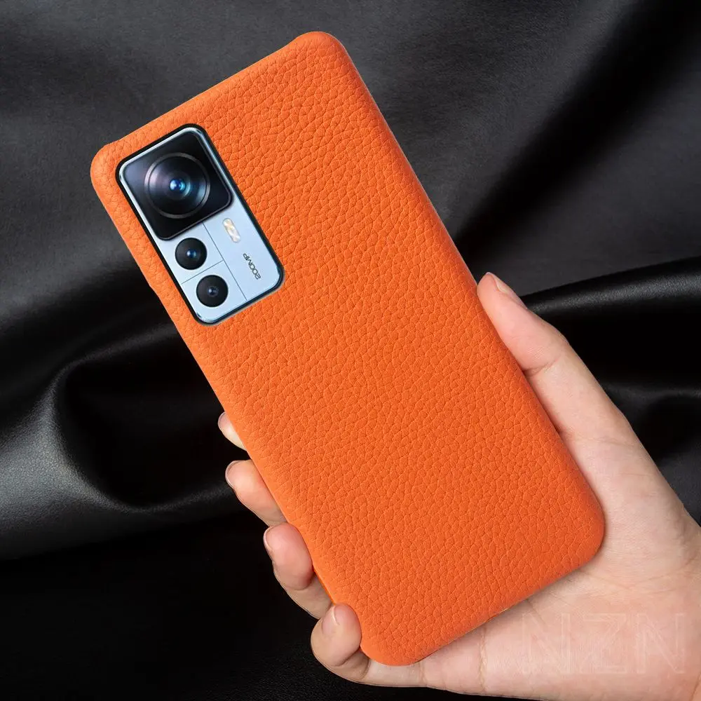 Retro Cowhide Real Leather Case For Xiaomi 12T Pro Mi12Pro 12 T 12Pro 12Lite 12Ultra Cover Business Protection Fundas Shell Back