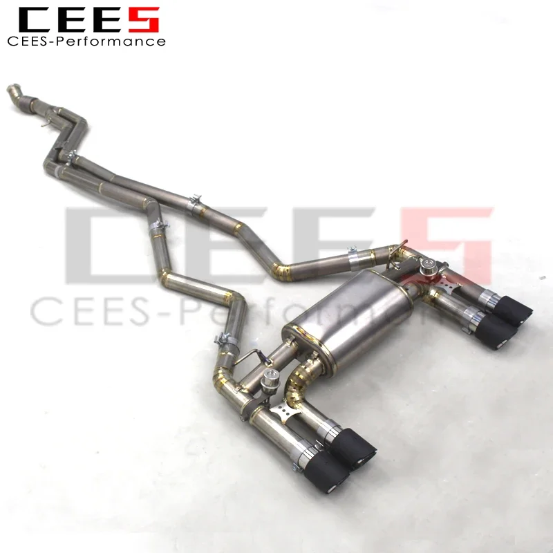 CEES Valvetronic Exhaust Muffler For BMW M2 F87 N55 3.0T 2014-2018 Titanium Performance Exhaust Catback System Auto Accessories