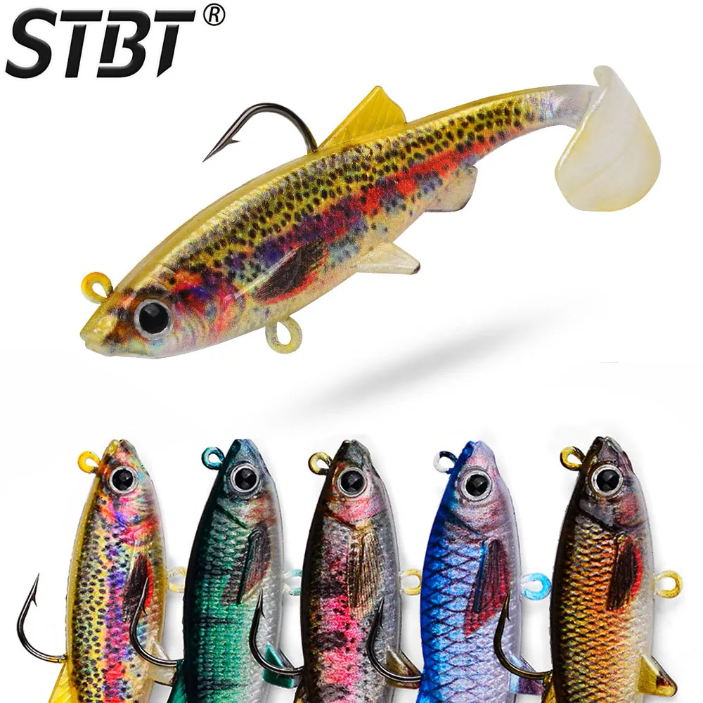 لينة الصيد إغراء الرصاص رئيس T-الذيل البلاستيك واقعية ل باس رأس الأفعى المياه المالحة المياه العذبة معالجة اصطناعية #1