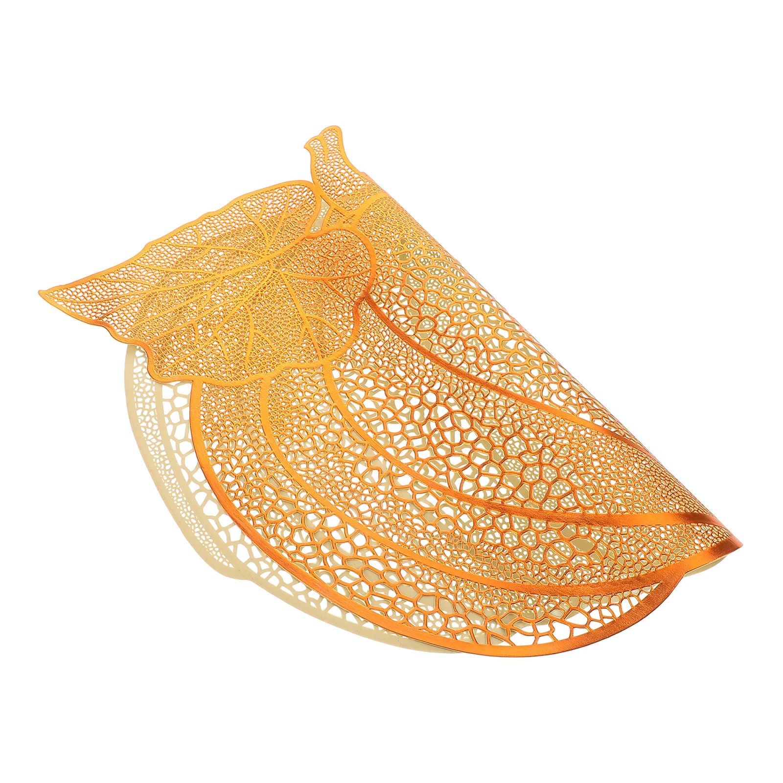 

Waterproof Oilproof Placemat PVC Pumpkin Plastic Boho Fall Decor Faux Table Fabric Thanksgiving Round Washable Place Mat Cup