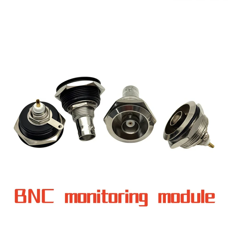 1pcs C Type 22mm metal round module supply BNC zinc alloy in-line welding monitoring network module accessories