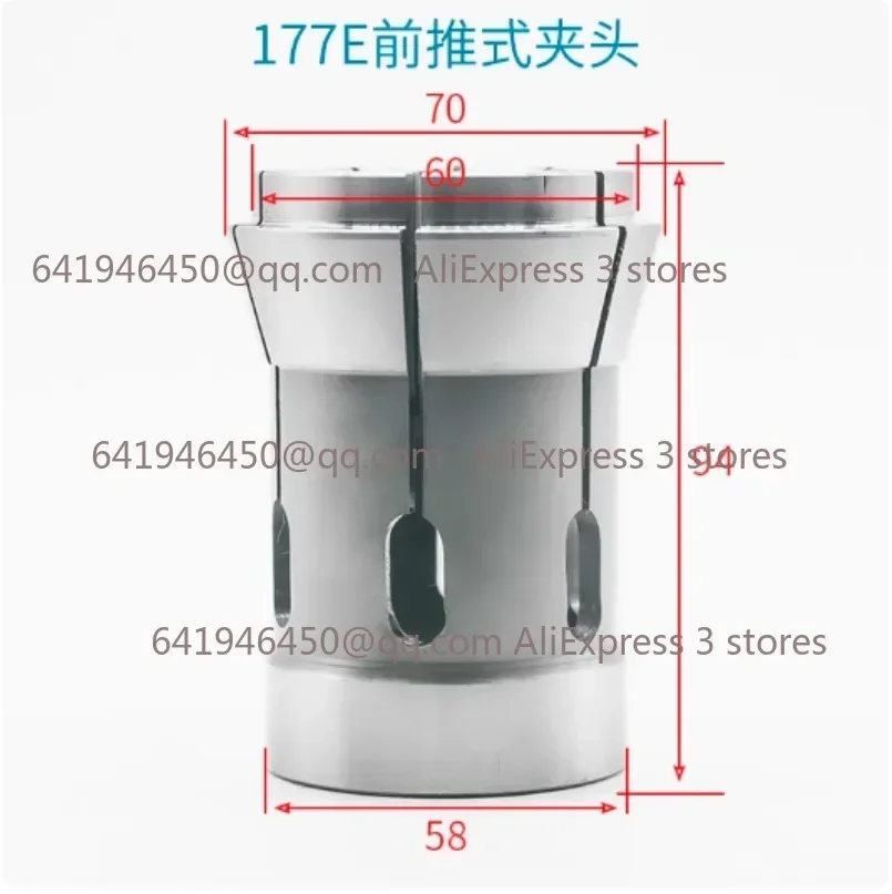 177E Collet Round hole 8-50mm CNC Lathe Machine Fitting Chuck Collet Type E177 Spring Steel Forward Push Collet