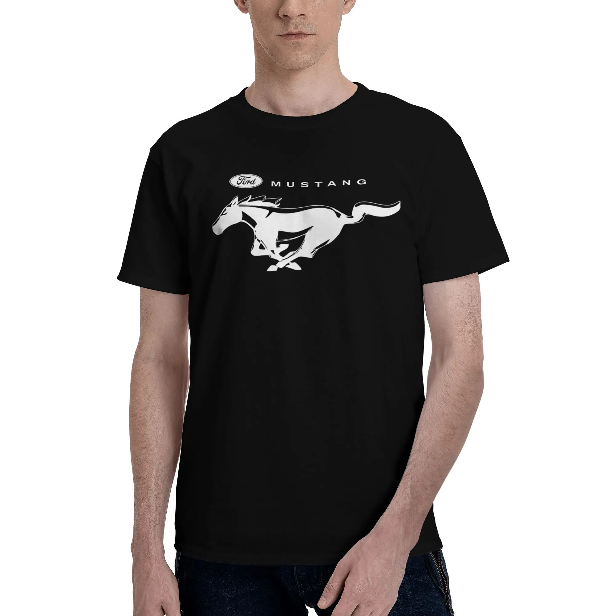 Fords Mustang Cloud-Like Feeling Reversible T-shirt Niche Salt Style T-shirt