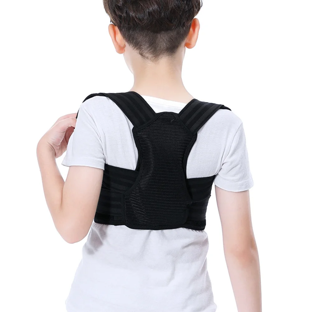 

Premium Shoulder Pads Back Posture Corrector Breathable Support Black Inner Wear for Workers Teenagers Housewives Pain Relief