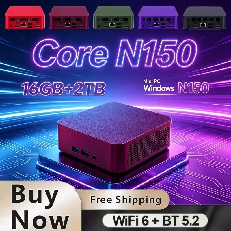 16gb-ram-1tb-2tb-ssd-intel-core-n150-colorful-multi‑color-mini-pc-win-11-4k-pocket-desktop-computer-wifi6-bt52-gaming-office-pc