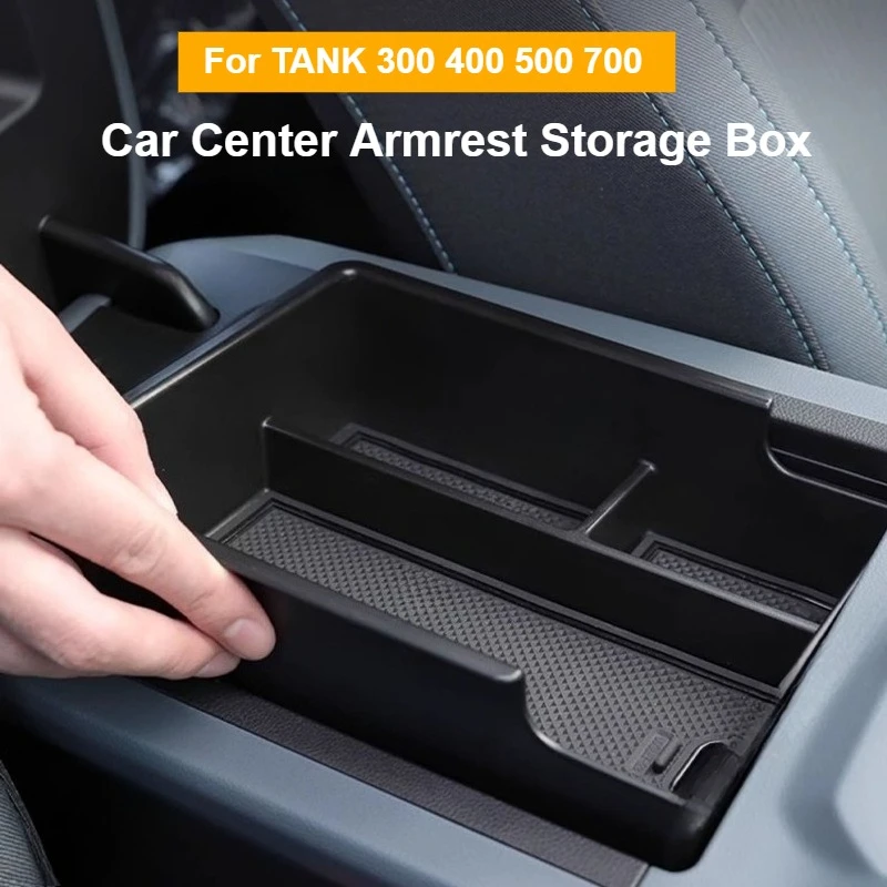 

For Great Wall TANK 300 400 500 700 Car Central Control Armrest Storage Box for GWMPoerSahar Car Storage Interior Accessories