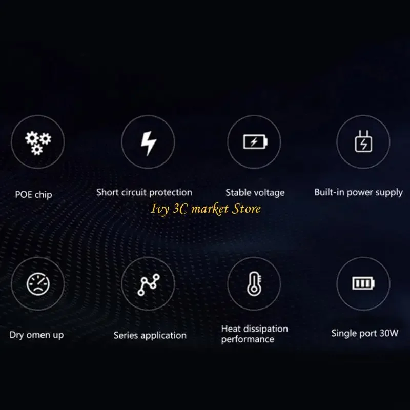 D7YC Reliable 10 Port Gigabit Switcher for Security Cameras and Access Point Providing Stable Fast Speed Connection