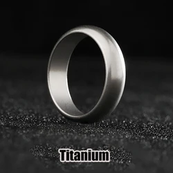 19//20/21mm Titanium Alloy Ring EDC Allergy Resistant Simple Atmosphere Pure Titanium Ring Necklace Hanging Men's Proposal Gift