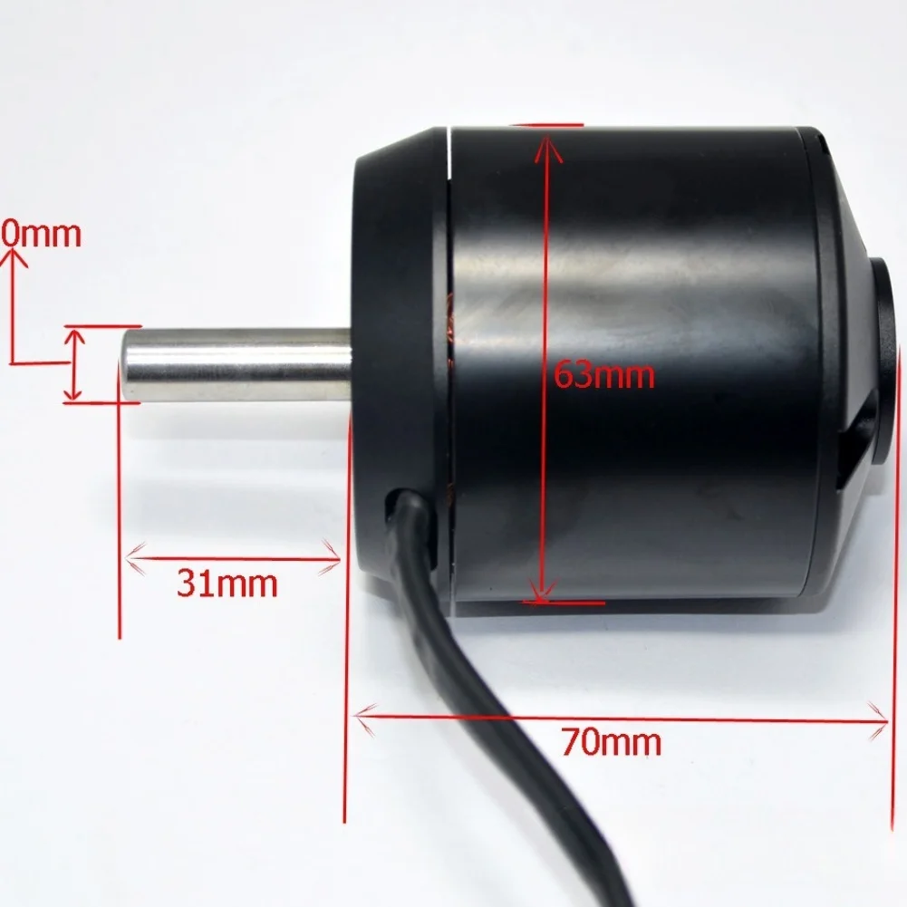 

Brushless motor 6374 with sensor for remote skateboard scooter motor 2800W 170KV 4100RPM black steel copper material