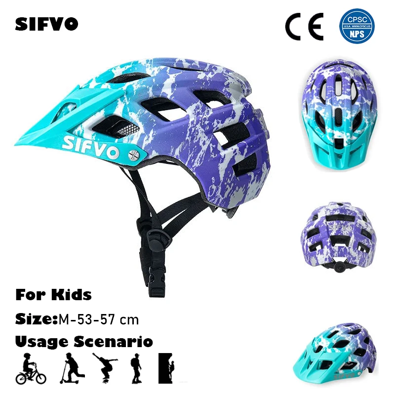 

SIFVO Children Cycling Helmet Sunshade Insect proof Safety Cap Rock Climbing Skateboard Balanced Vehicle Outdoor Sports Helmet