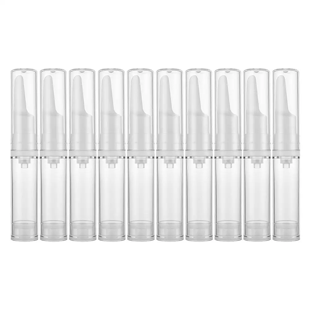 

10 Pcs Eye Cream Bottle Clear Plastic Dispenser Serum Pump Vial Empty Vacuum Storage Container Portable Travel Size