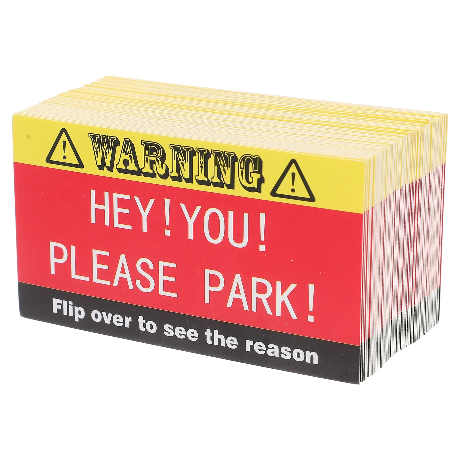 

100pcs Violation Cards Humorous Bad Parking Warning Card For Improper Parking Reminder Learn To Park Garage Shopping Mall