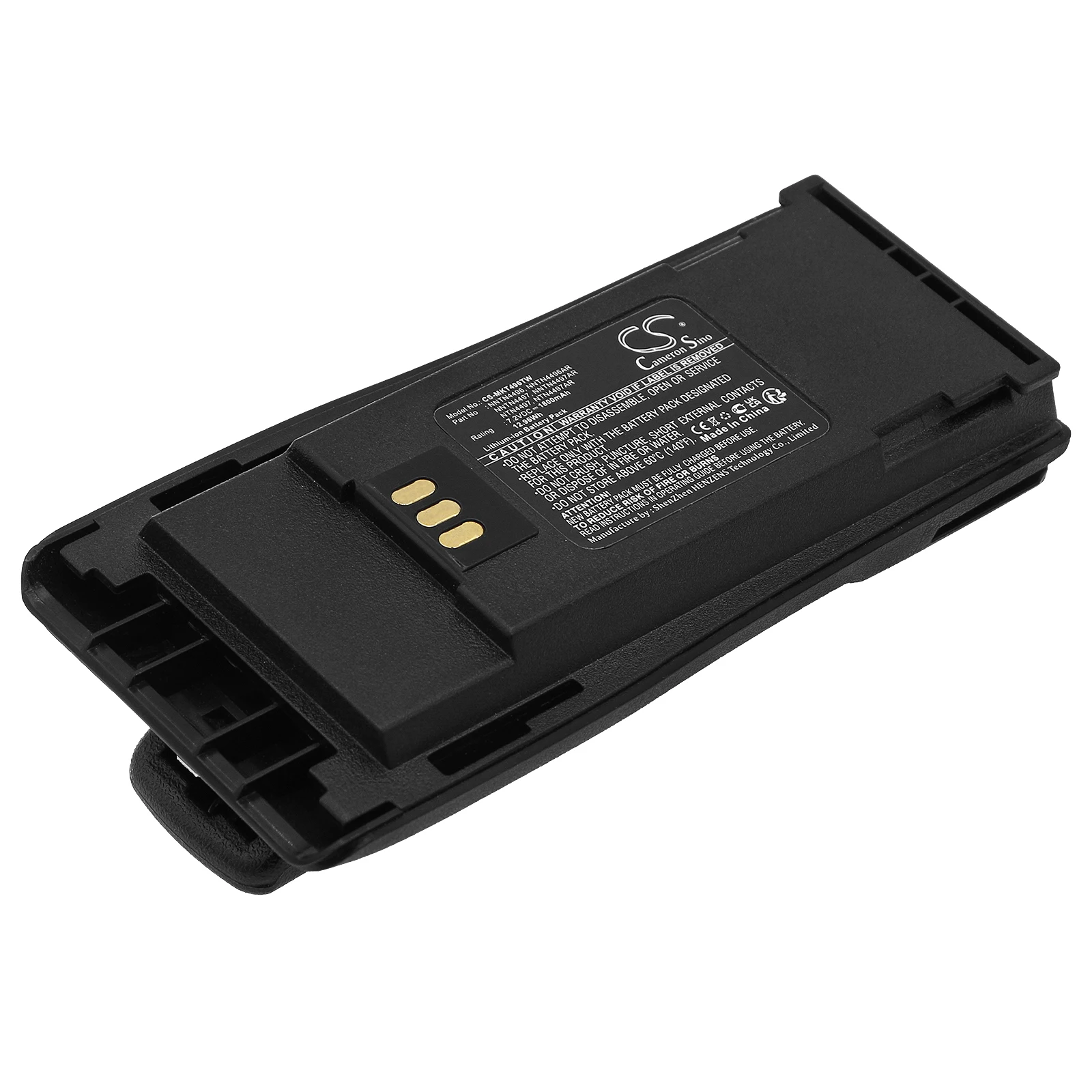 

Li-ion Two-Way Radio Battery for Motorola, 7.2V 1800mAh, Compatible Models: CP150,CP200,CP250,PR400,CP040,CP140,CP160,CP170