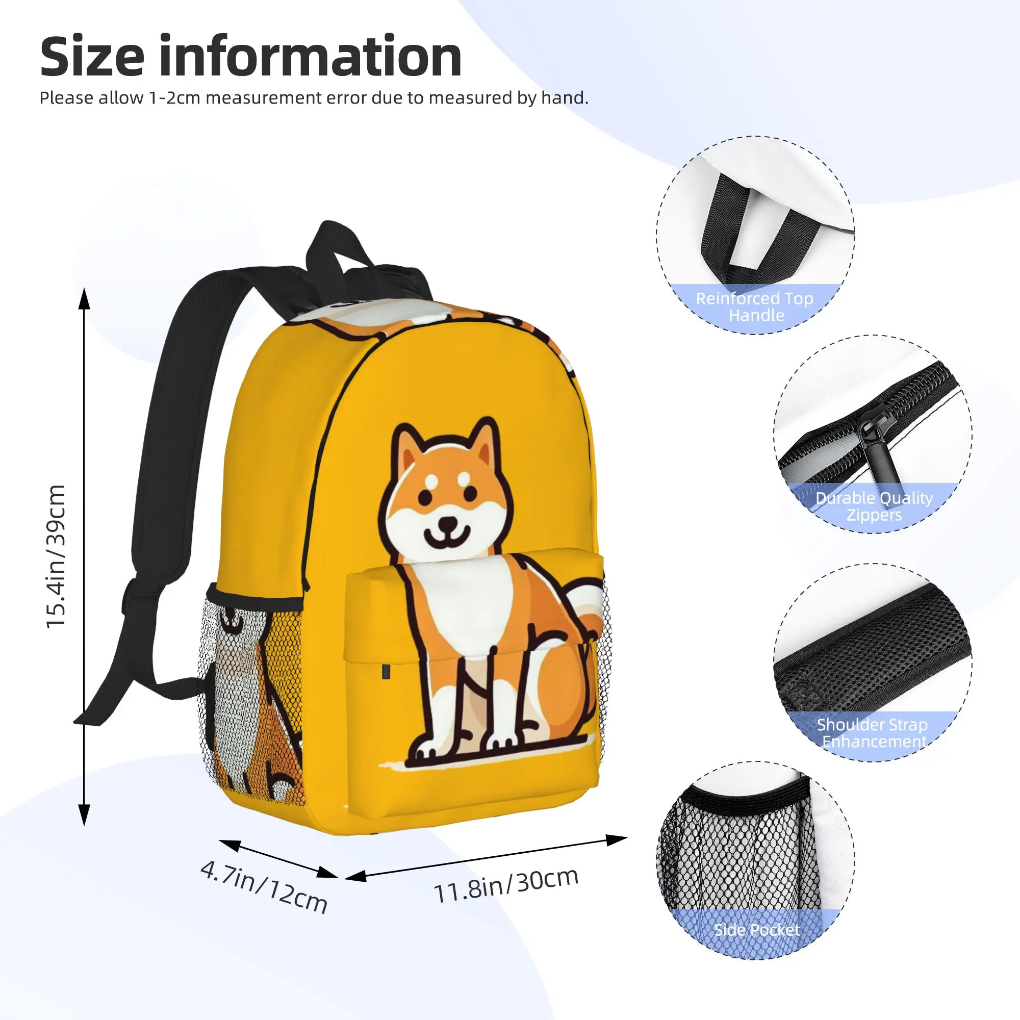 Shiba Inu A Comprehensive Guide Backpack Hot Sale Daypack Large Capacity Boy Girl BookBag Shoulder Bags for Men Women School Bag