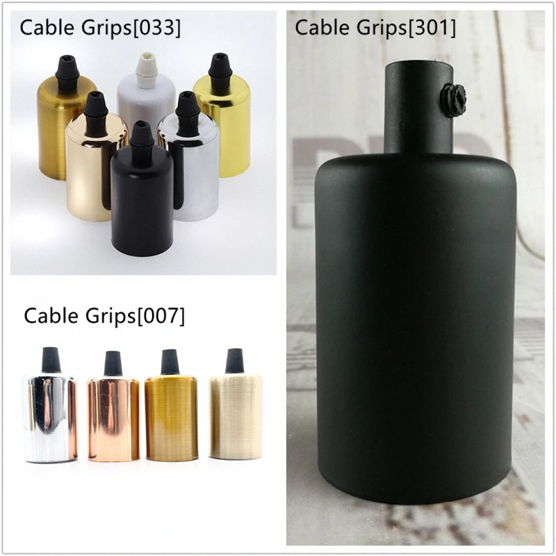 2units iron sockets E27 lamp fitting white and black colors Edison iron cover with plastic lamp holders