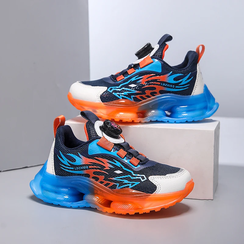 

Пара детских четырехсезонных сетчатых спортивных кроссовок, модных и модных персонализированных кроссовок, размер 28-39, JT-L266.