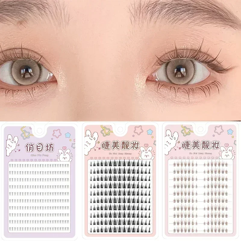 Sunflower Lashes Brown Manga False Eyelashes Natural Soft Large Capacity Anime Eyelashes Douyin Wanghong Makeup Anime Eyelashes