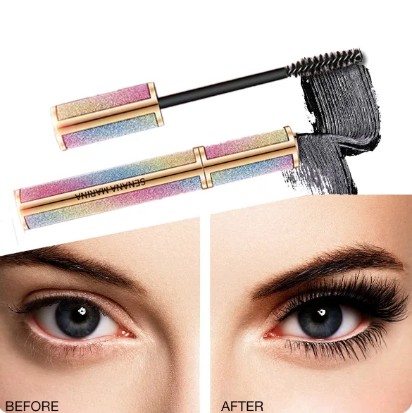 Mascara 4D Silky Eyelashes Lengthening Eyelashes Makeup Waterproof Mascara Volume Eye CosmeticsBlack Mascara Eyelashes