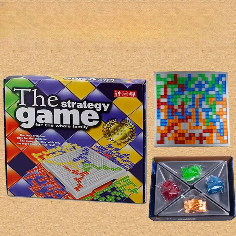 Exciting Novelty Board Game for All Ages Challenging Chess Blokus Puzzle Game for Family Entertainment and Strategy