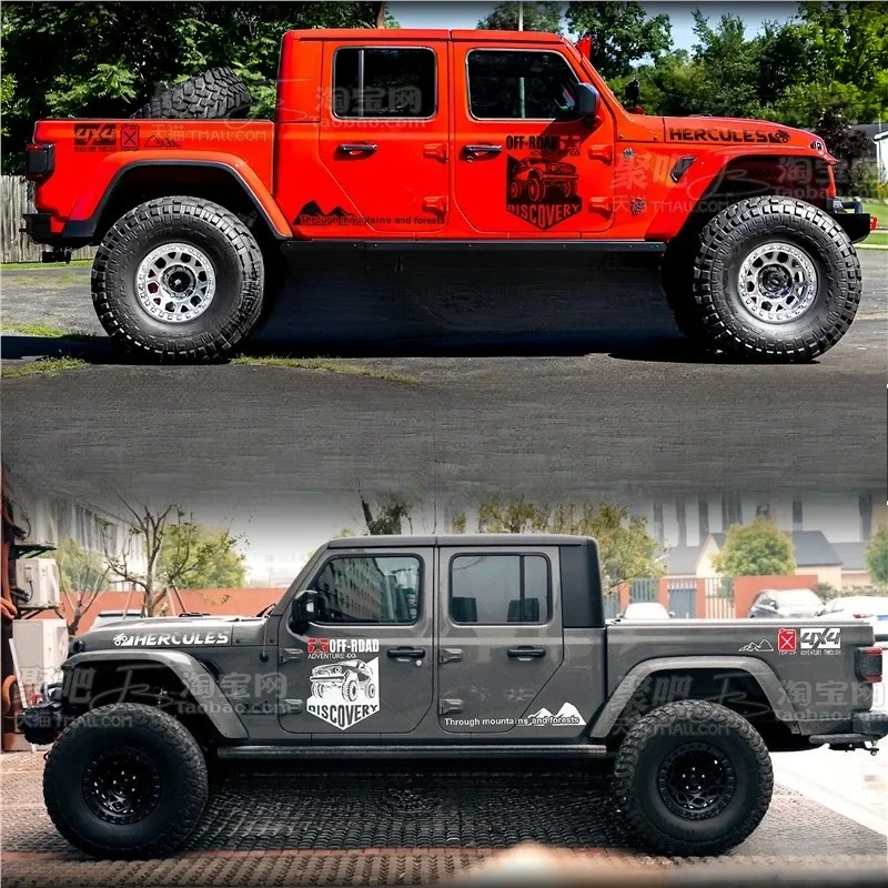 Car Vinyl Sticker FOR JEEP Wrangler Gladiator body exterior modification customized fashion sports Decor