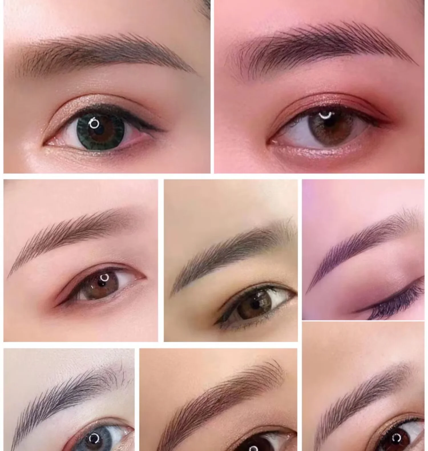 50 قطعة إبر Microblading السوداء PMU إبر الوشم شفرة ماكياج دائم 9Pin 12 14 16 U18 شفرات قلم الحاجب اليدوي