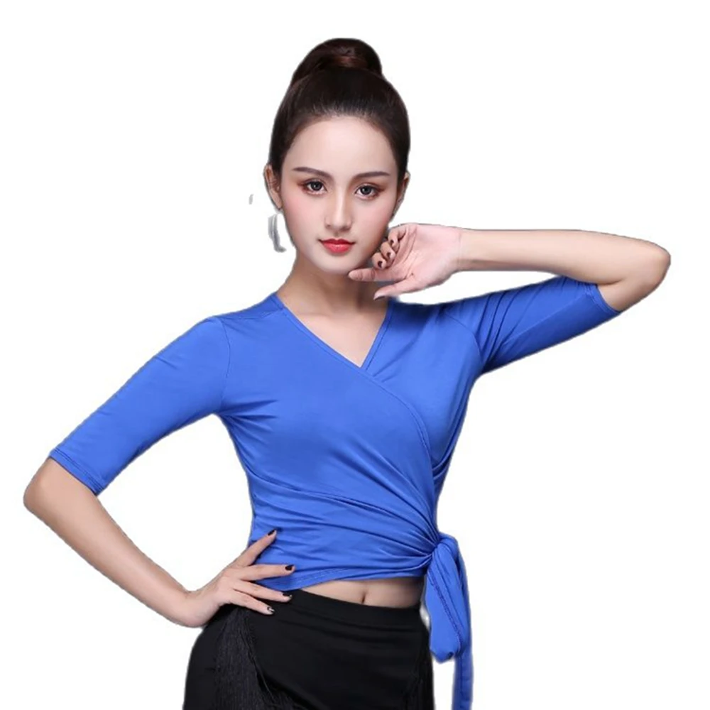 

Latin dance tops New adult tops Practice clothes Dance costumes latin tights for adult