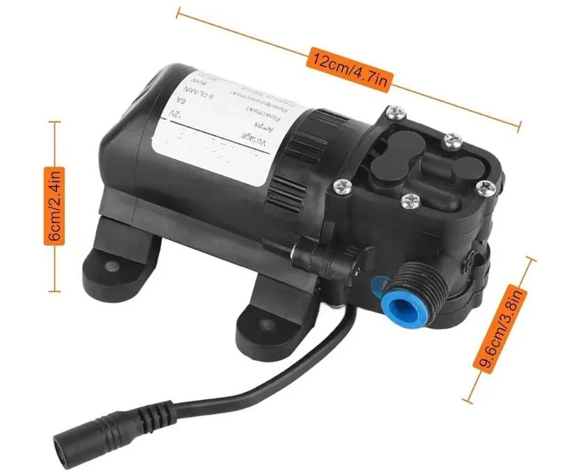 Portable 12V Car Washing Kit Strong Jet Water Sprayer Set Self Priming Water Pump For Automobile Patio Outdoor Areas Cleaning