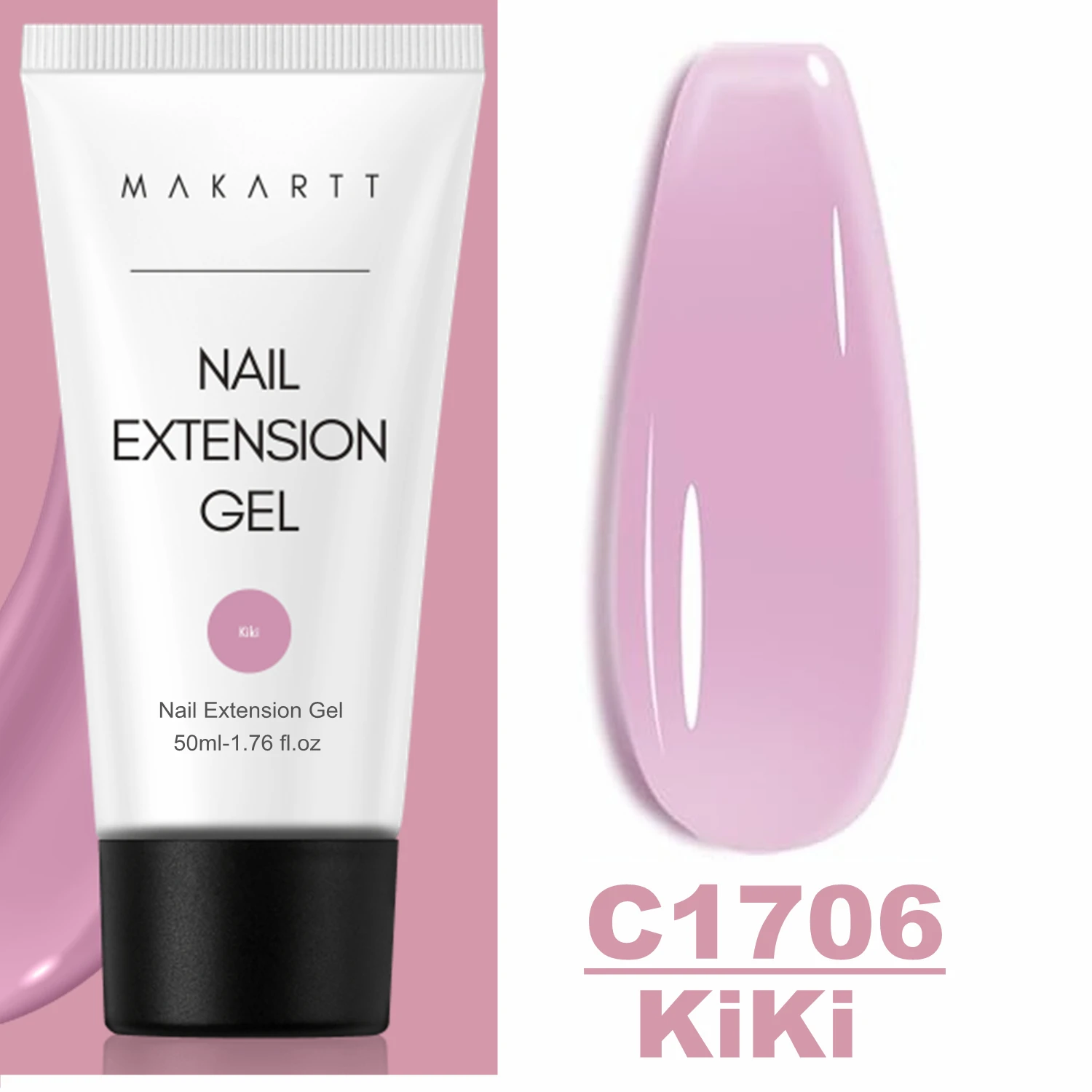Makartt Poly Nagelverlengingsgel 50ML Roze Transparant Wit Blauw Acryl Nagelgel Trendy Nagelkunst Design Franse Manicure Voor Beginners