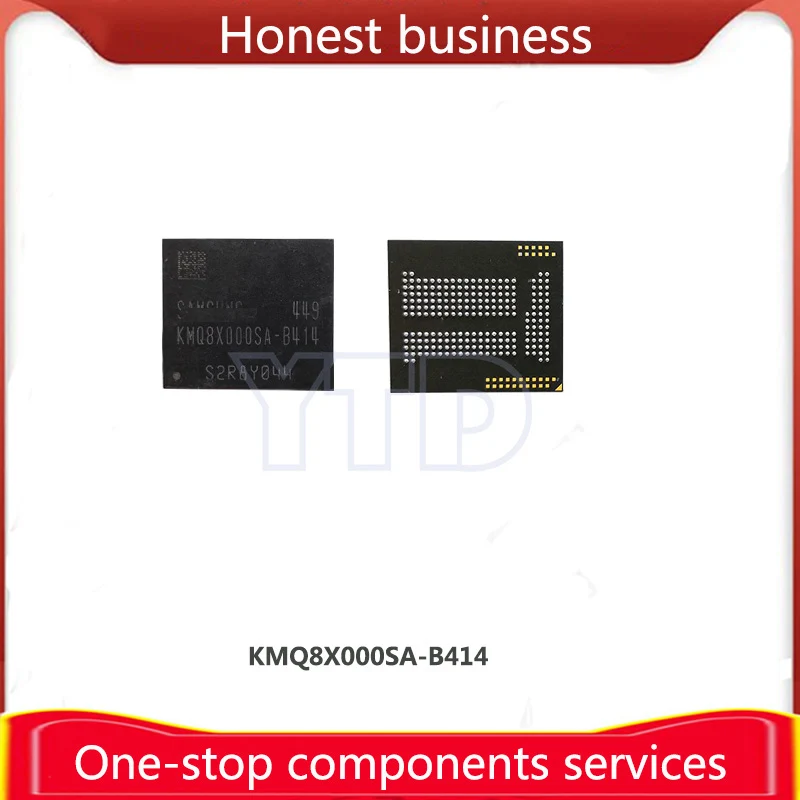 KMQ8X000SA-B414 100% working 100% quality EMCP BGA 16G+1 chip mobile phone hard disk memory Computer storage KMQ8X000SA