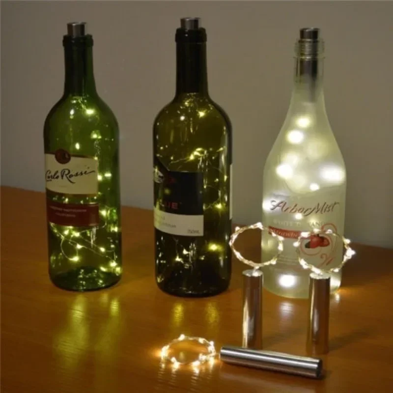 LED Cork Shaped Bottle Lights Wine Bottle Starry String Light for Festival Wedding Christmas Party Home Decor Fairy Night Lights