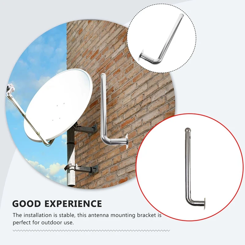 Stainless Steel Antenna Mast Beam Bracket Pole Mount, Outdoor Installation Kit