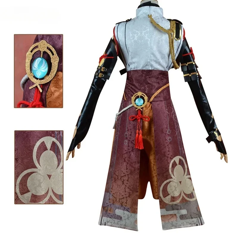w;3.c\6;h'8/Game Genshinimpact Shikanoin Heizou Cosplay Costume Wig Full Set with Accessories Halloween Party Costume5'u.9;m\4/p view 4