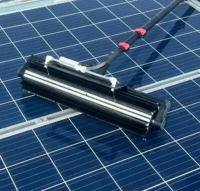 Design Automatic Solar Panel Cleaning Rolling Brush  Solar Panel Rotating Cleaning Tool For Pv Panel