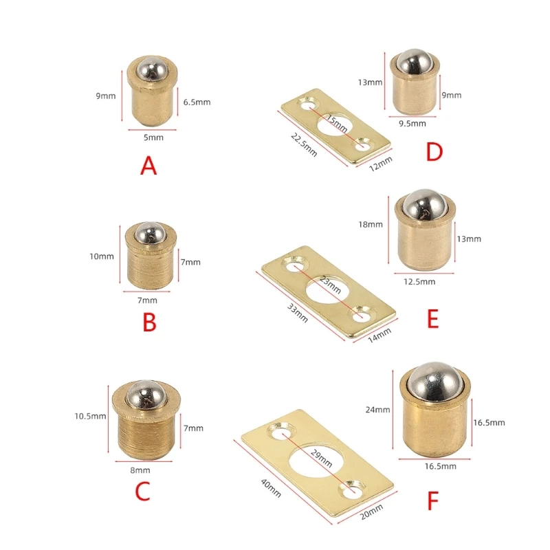 Tủ Quần Áo Cửa Bóng Bắt Có Thể Điều Chỉnh Cửa Bóng Bắt Phần Cứng Lắp Đặt Đơn Giản Cho Cửa Tủ Tủ Quần Áo Nhà Bếp