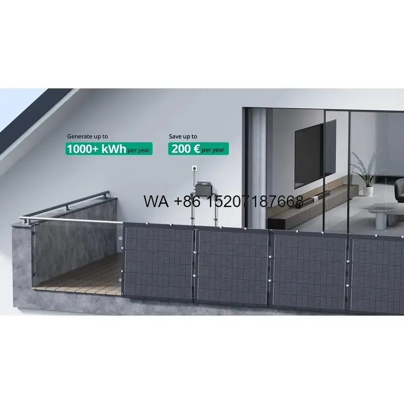 Wmwmnu for Micro Inverter Home Solar Power System Plug Play On Grid Balcony Energy Storage Battery Mounting Flexible Panel