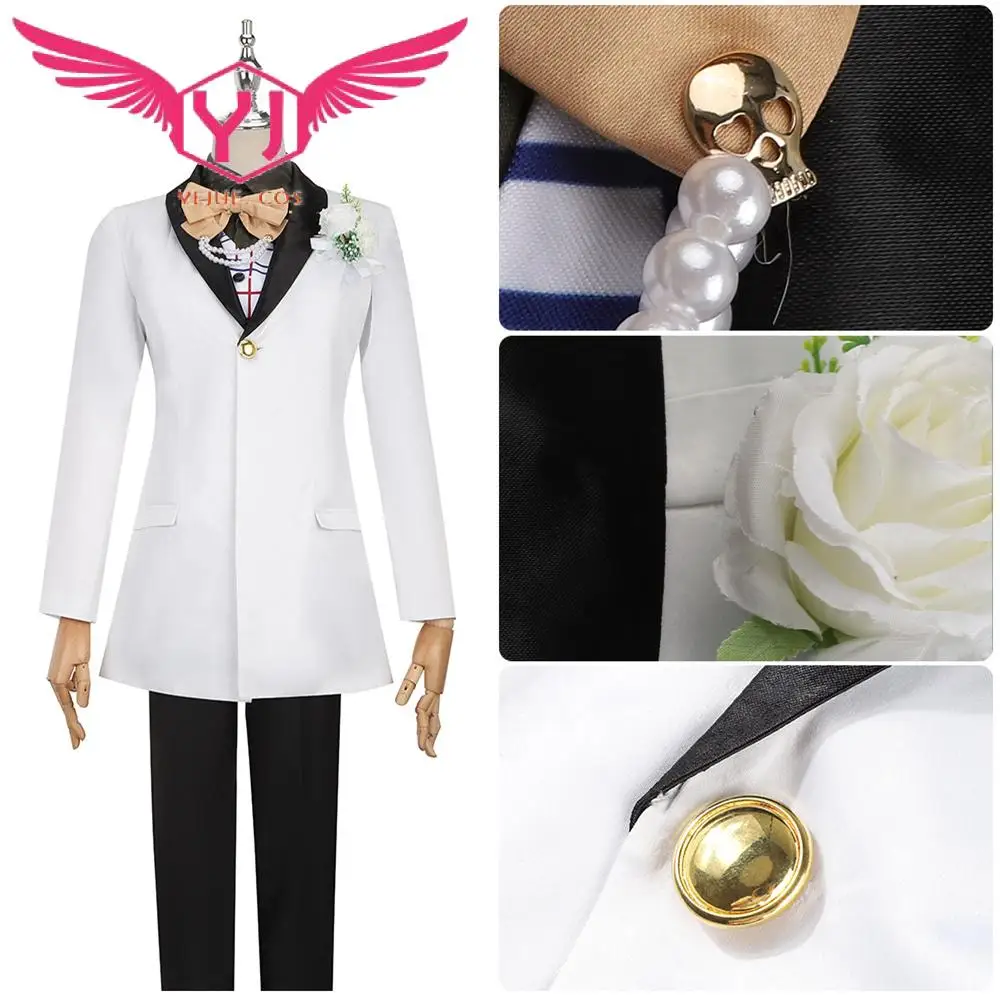 Fantasia de Cosplay Helluva para Homem, Roupa Anime, Festa com Cauda, Halloween, Carnaval, Terno Uniforme