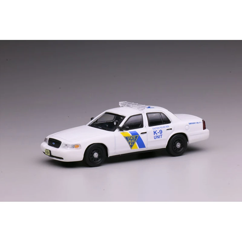 596 In Stock 1:64 Crown Victoria New Jersey York State Police Diecast Car Model Collection Toys