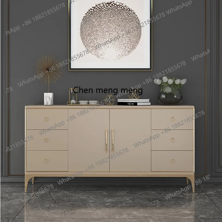 

Light luxury solid wood living room foyer, entrance cabinet, bedroom storage, dining side cabinet