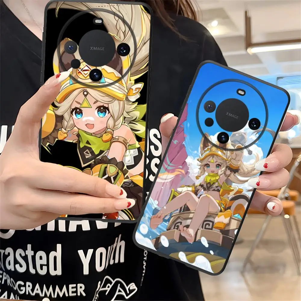 

Genshin Impact Kachina Phone Case for Huawei Mate 60 50 40 30 20 10 Pro Plus Lite E 5G Black Luxury Cover Cellphones