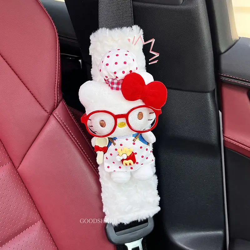 

Anime Sanrio Hello kitty Automobile Seat Belt Protective Sleeve Scrag Prevention. Vehicle Safety Belt Shoulder Pad Tao Lint Doll