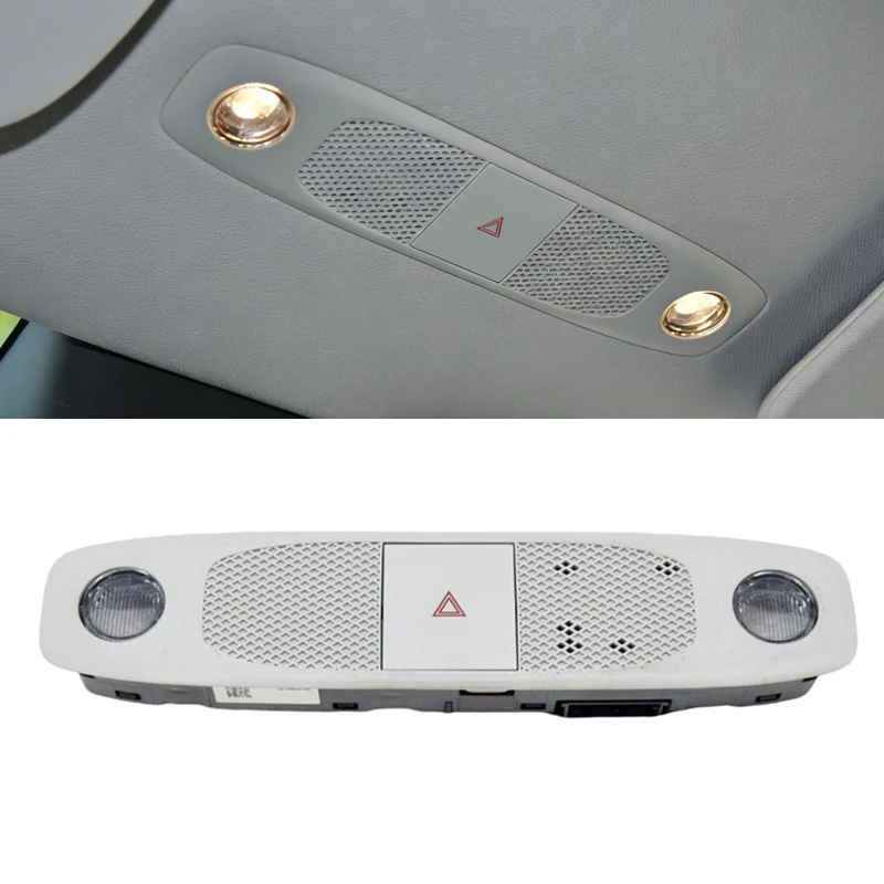 Car Front Interior Roof Light Headliner With Hazard Switch For Tesla Model 3/Y 2017-2023 Overhead Reading Console Light 1500237
