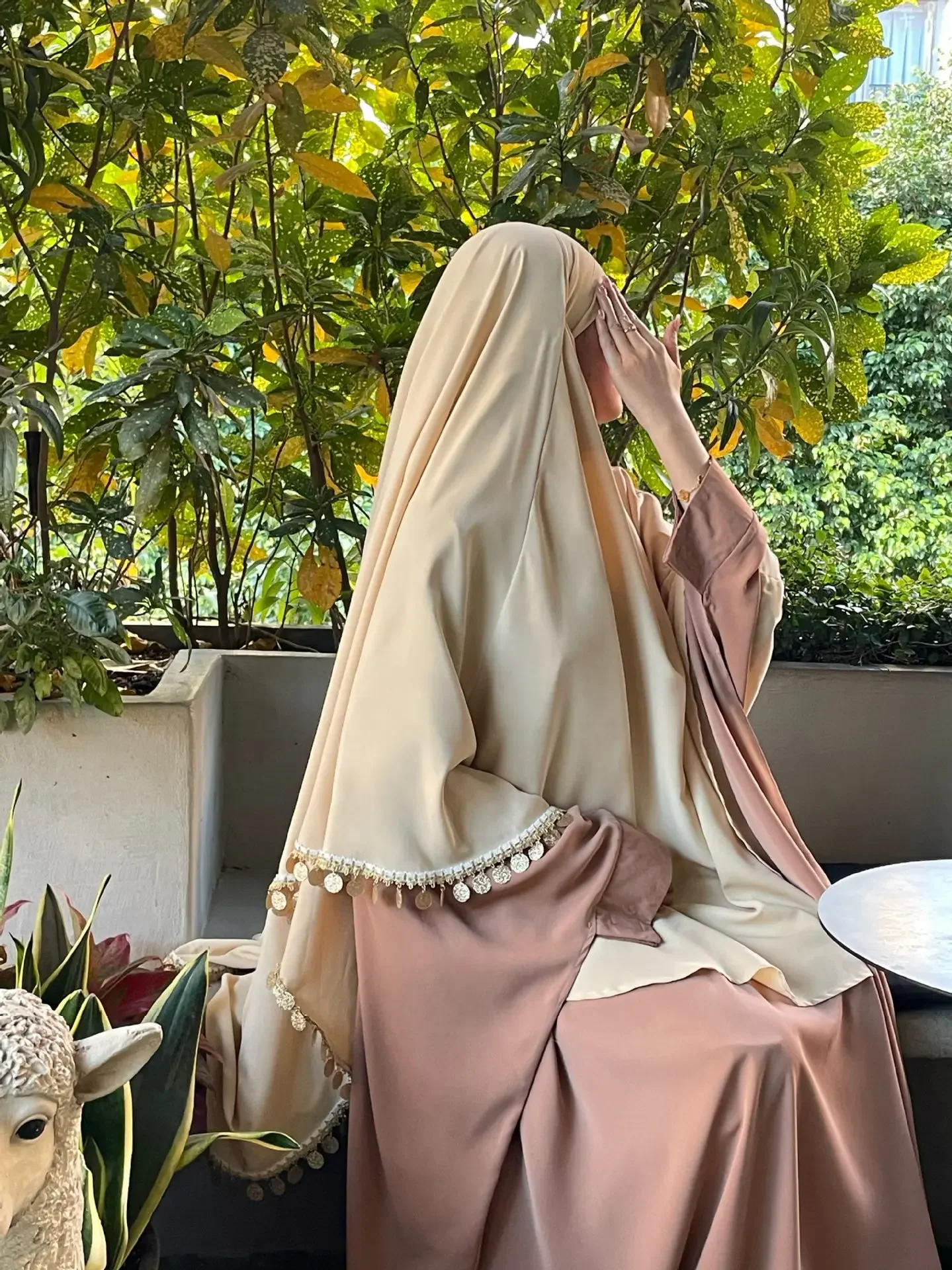 

Eid Prayer Garment Hijab Long Khimar Ramdan Muslim Long Headcarf Women Plain One Piece Jubha Islamic Hijabs Musulman Dejellab