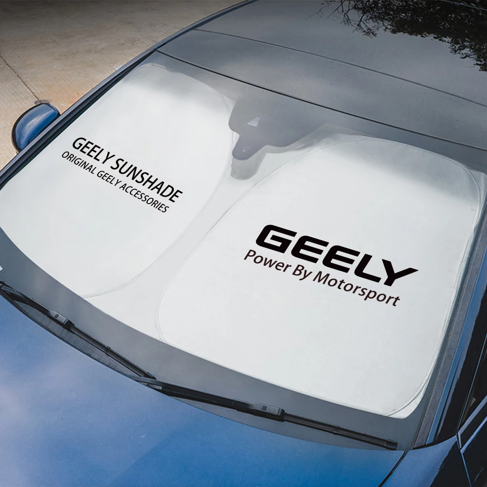 Car Sunshades Cover Windshield Sun Visor Shade Protector For GEELY Coolray Aktie Tugella Atlas GC6 Vision X6 Emgrand X7 EC7 GX3