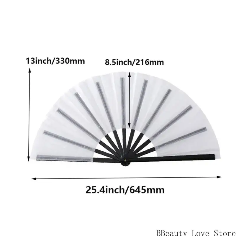 Sublimation Folding Hand Fans DIY Blank Foldable Handheld Fans for Women Men