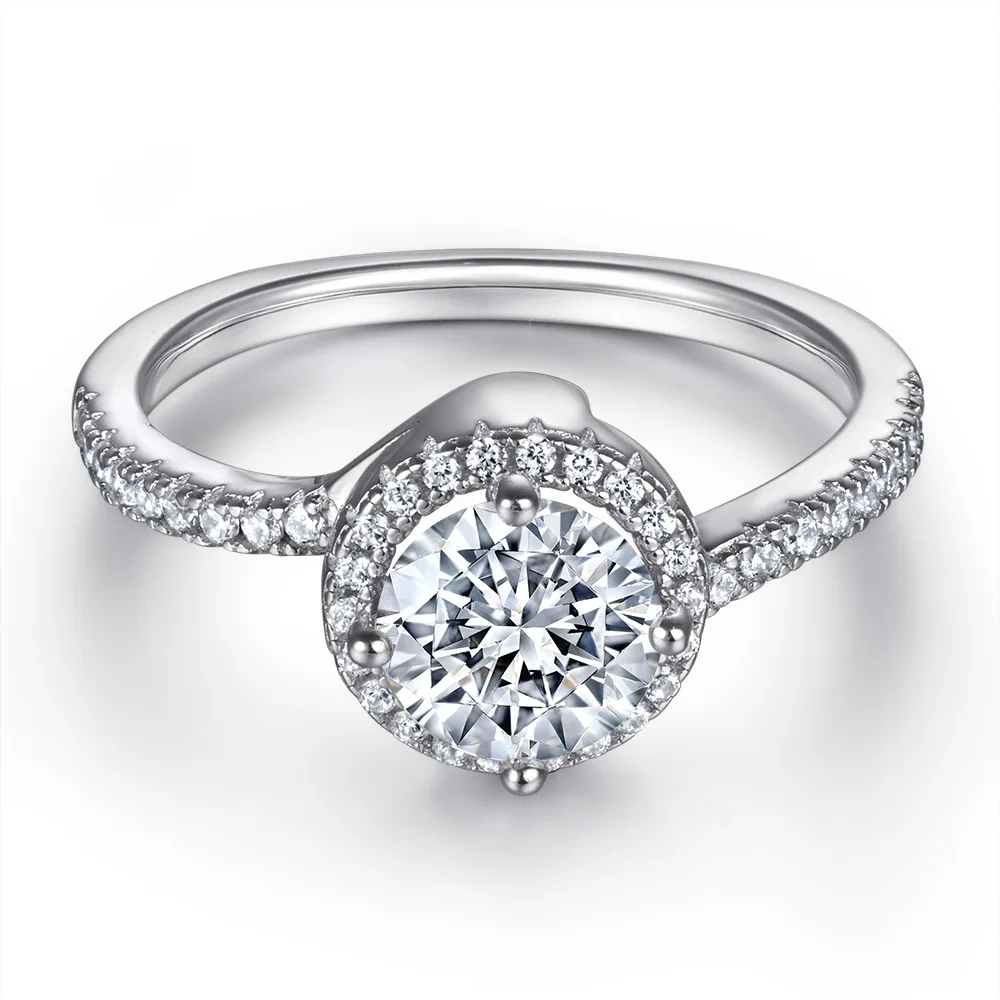 

18K gold PT950 platinum S925 silver 7-layer electroplated gold women's wedding ring double-layer gemstone inlaid accessory